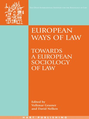 cover image of European Ways of Law